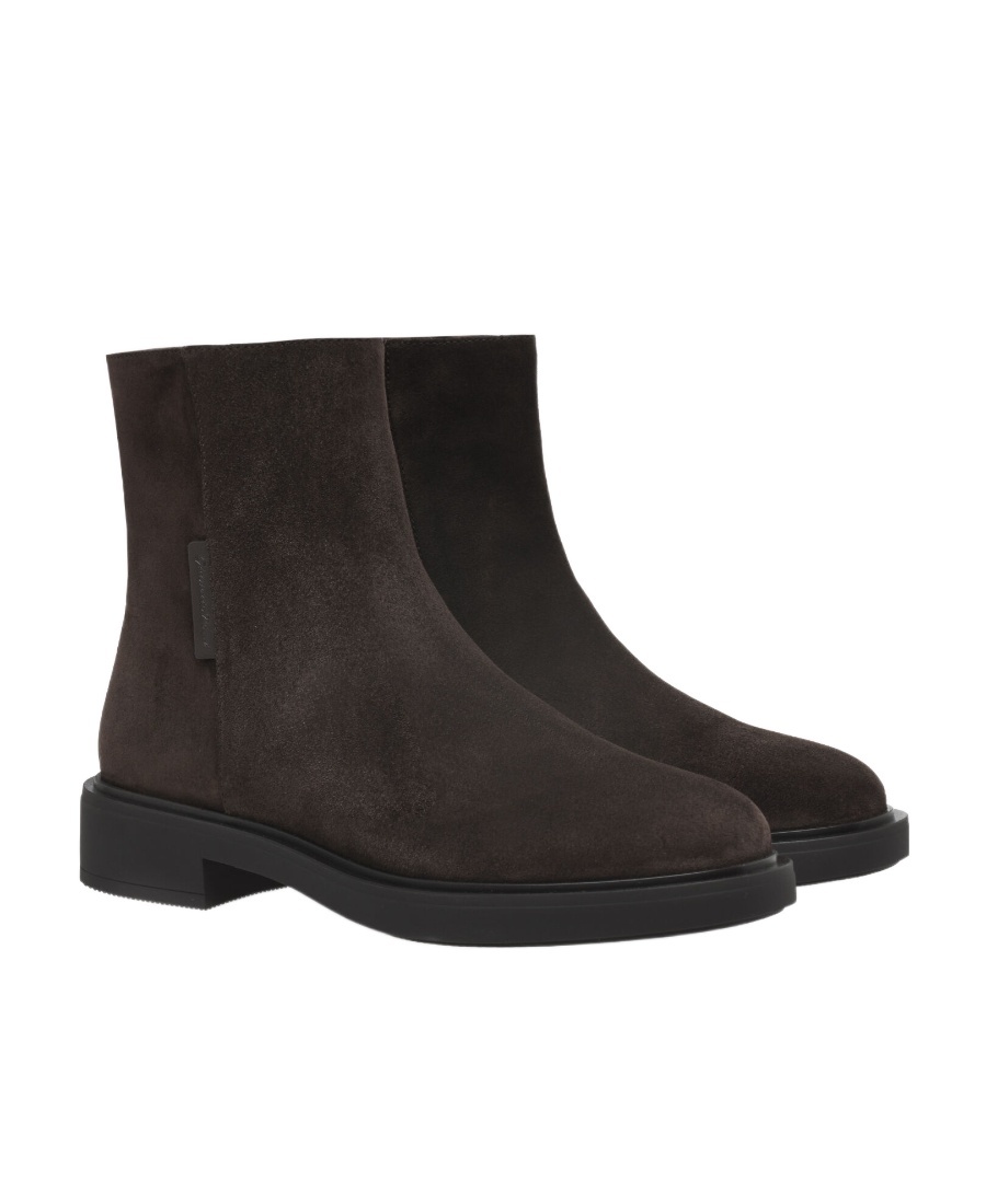 Gianvito Rossi Lexington Suede Ankle Boots In Black