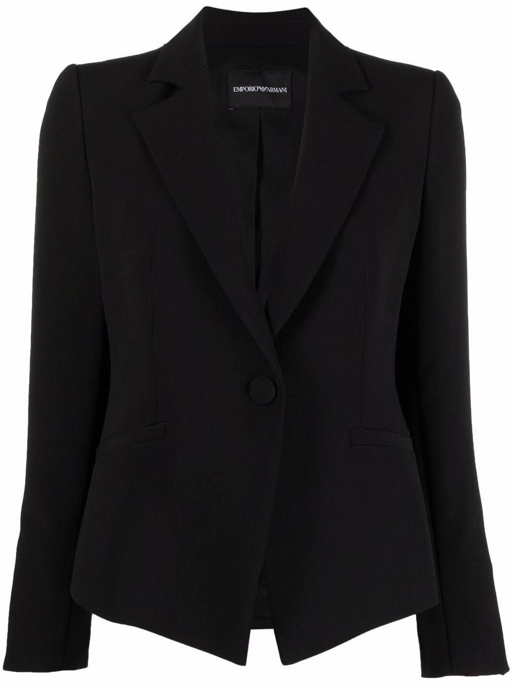 EMPORIO ARMANI SINGLE-BREASTED FITTED BLAZER