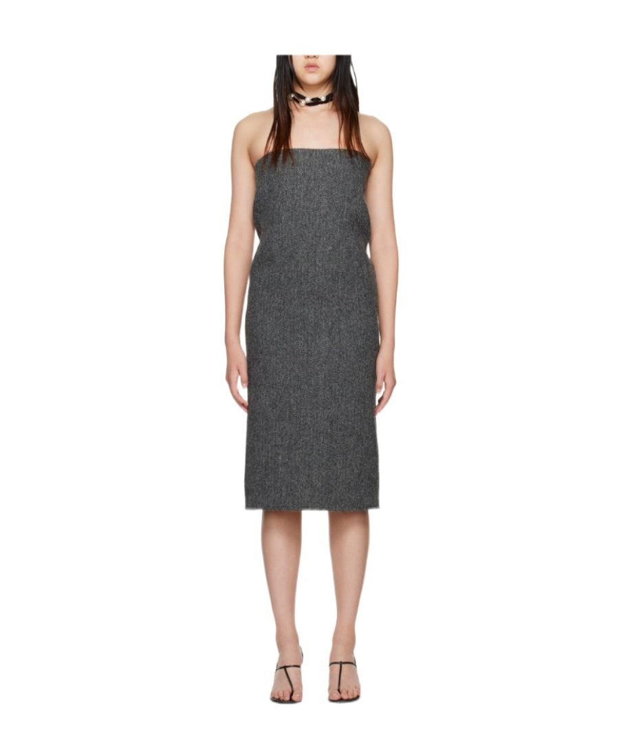 We11 Done Logo Dress In Black