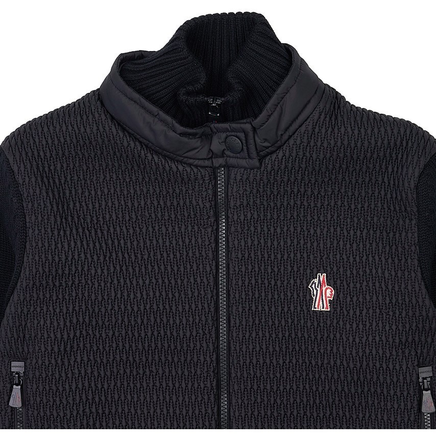 Moncler Long-sleeved Sweater In Black