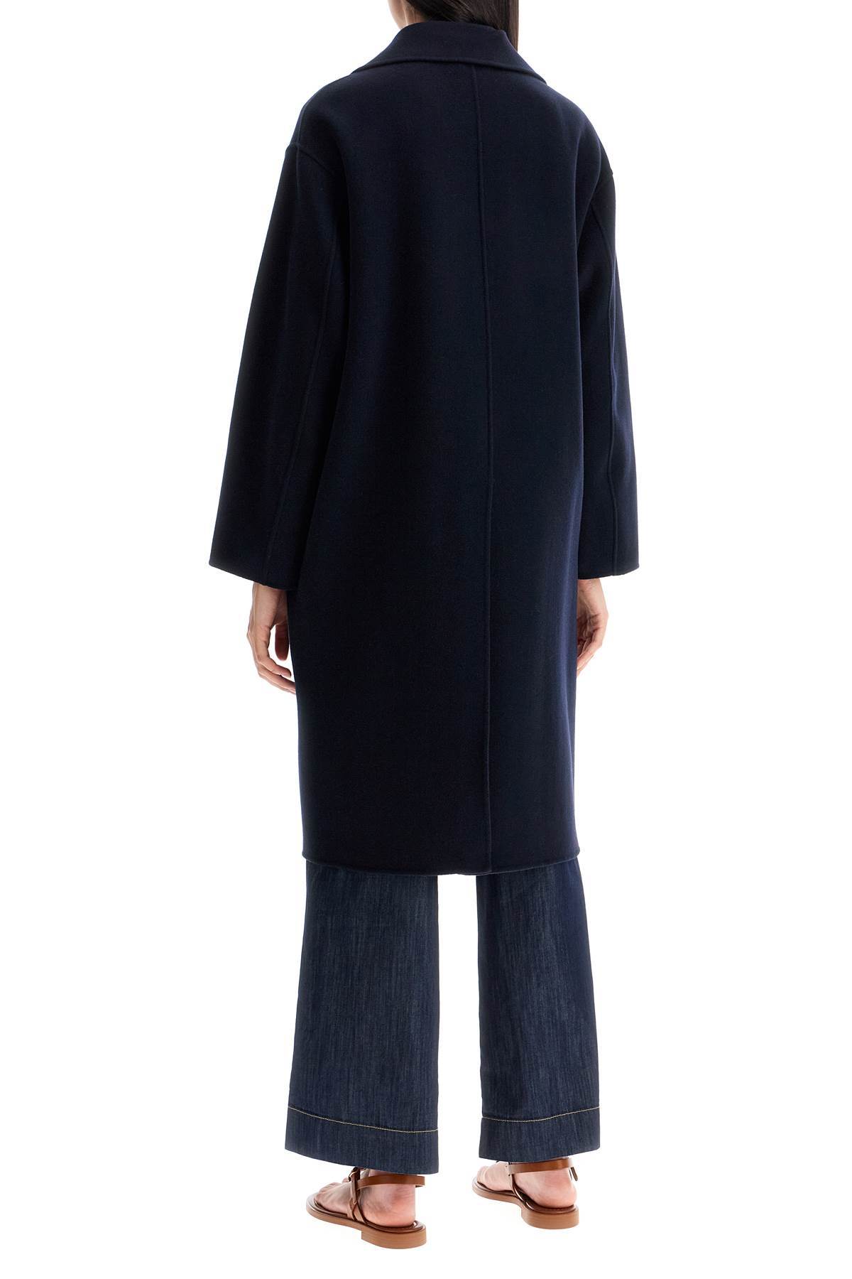 Max Mara Double-breasted Coat In Black