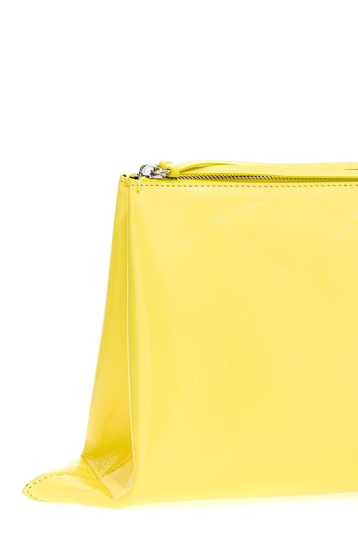 JIL SANDER LOGO-DEBOSSED CLUTCH BAG 