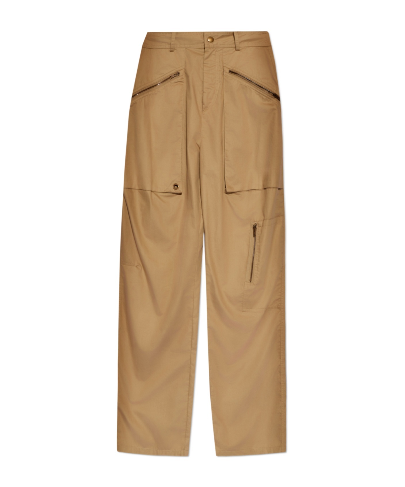 Isabel Marant Cargo Pant With Classic Utility Style In Green