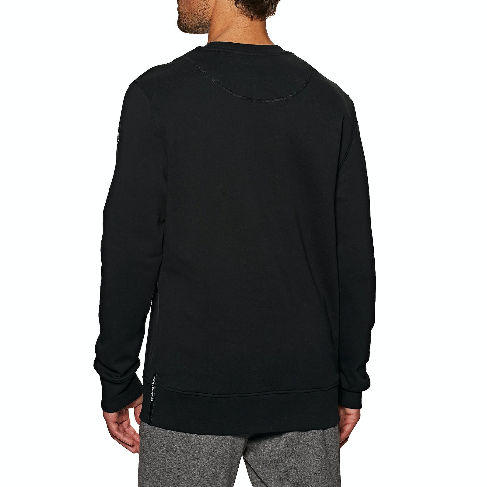 Moose Knuckles Logo Details Sweater In Black