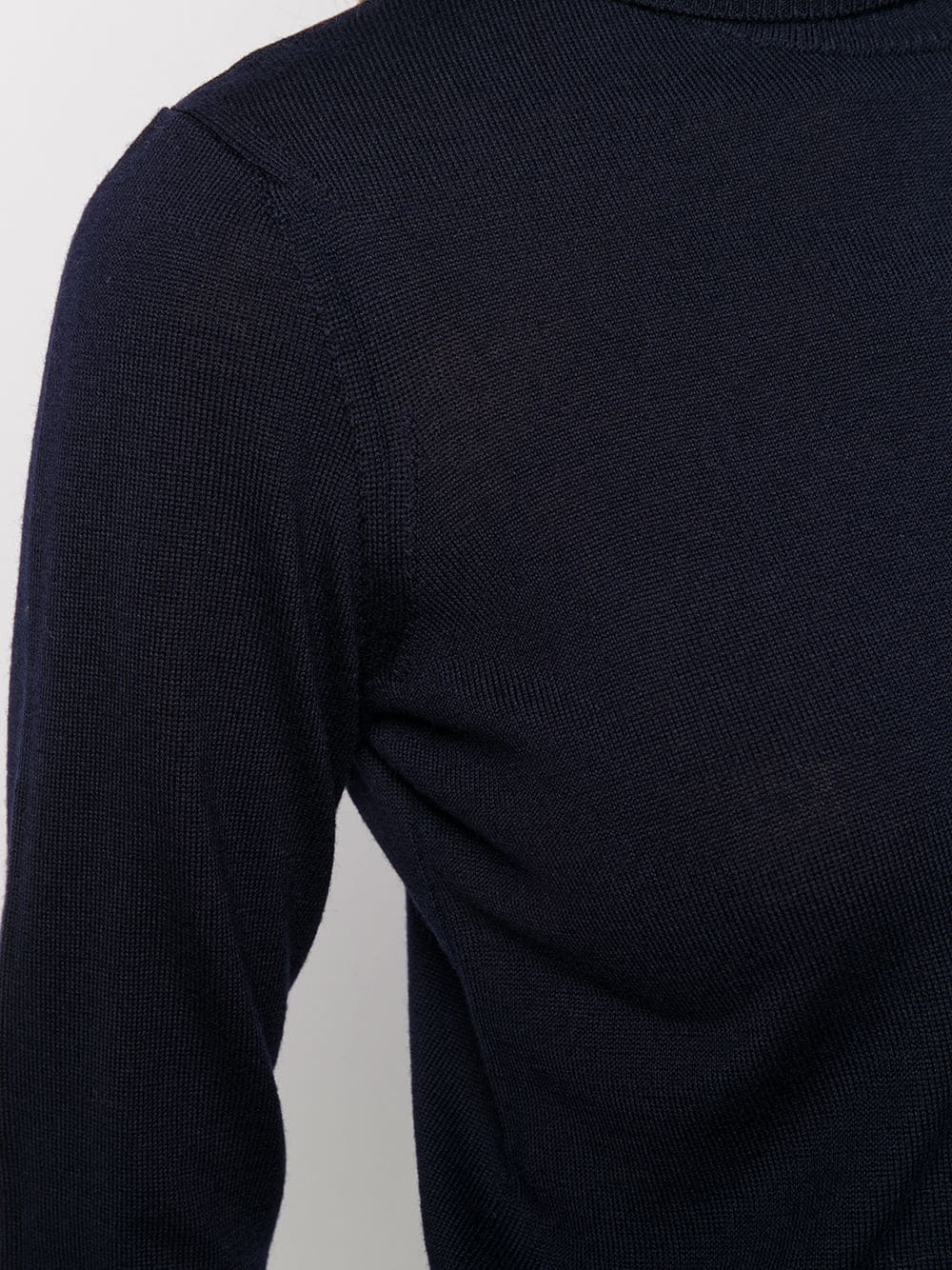 Apc Ribbed Roll Neck Jumper In Black