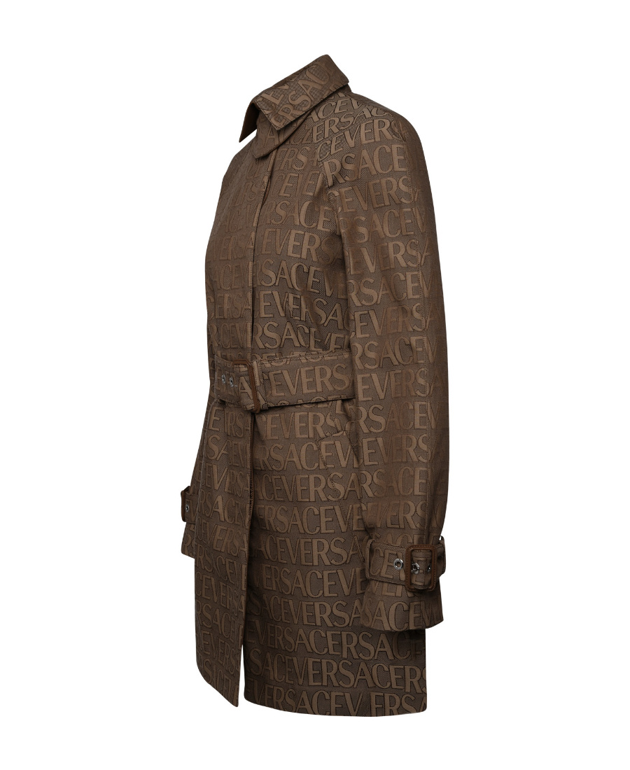 Versace Coats & Jackets In Brown