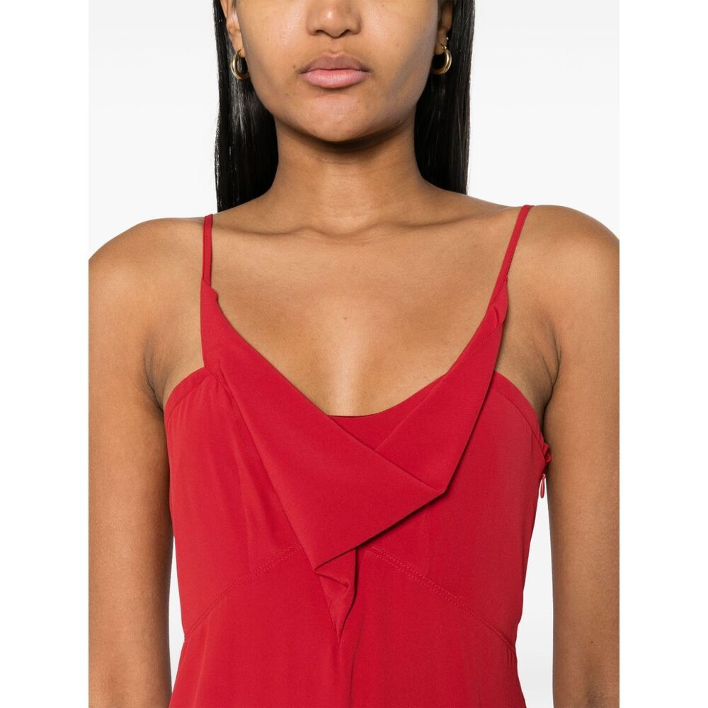 Isabel Marant Long Suspender Dress In Red