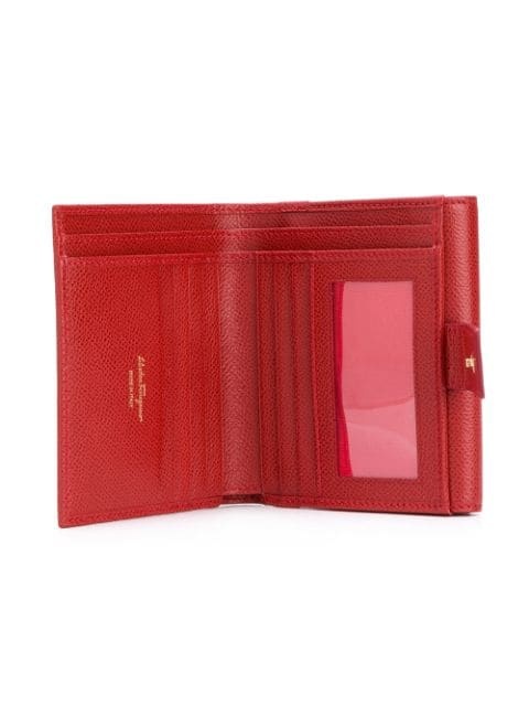 Ferragamo Gancio Snap Wallet In Nude