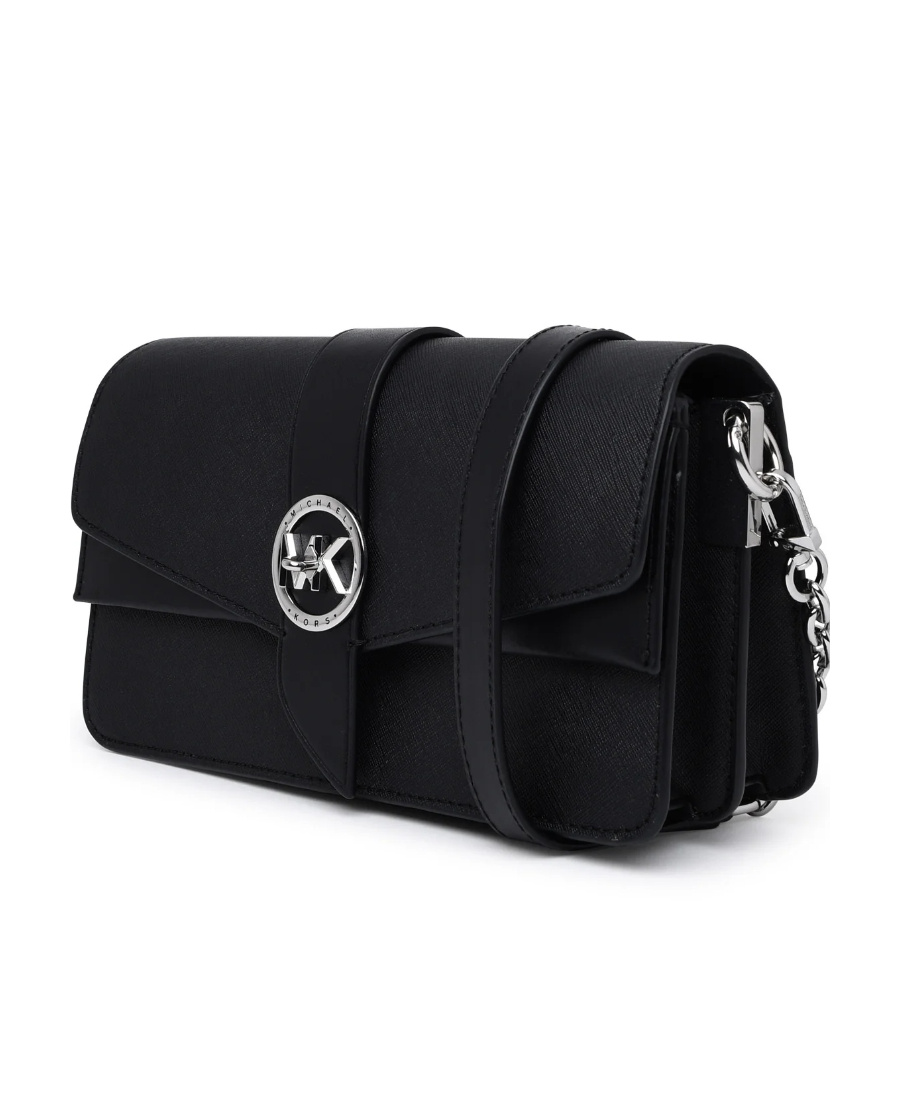 MICHAEL MICHAEL KORS LOGO-PLAQUE LEATHER TOTE BAG