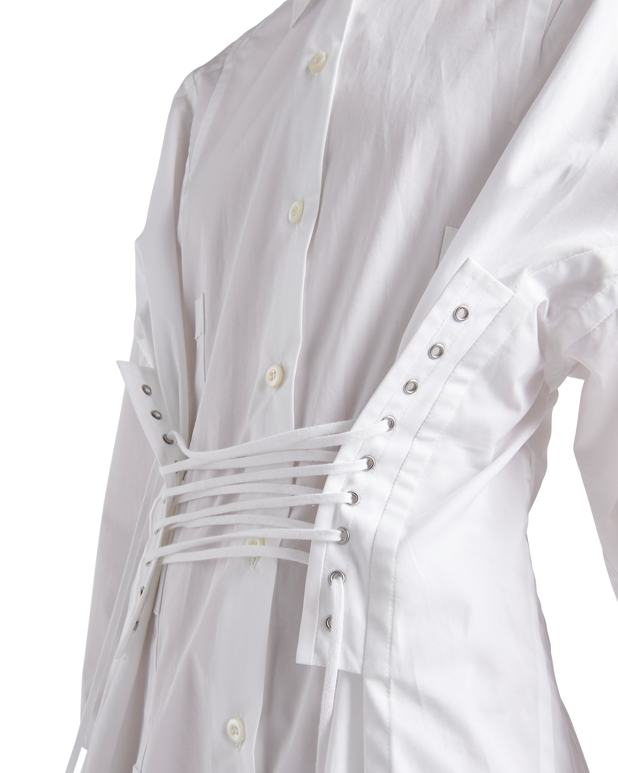 Prada Bedrucktes Minikleid Aus Popeline In White