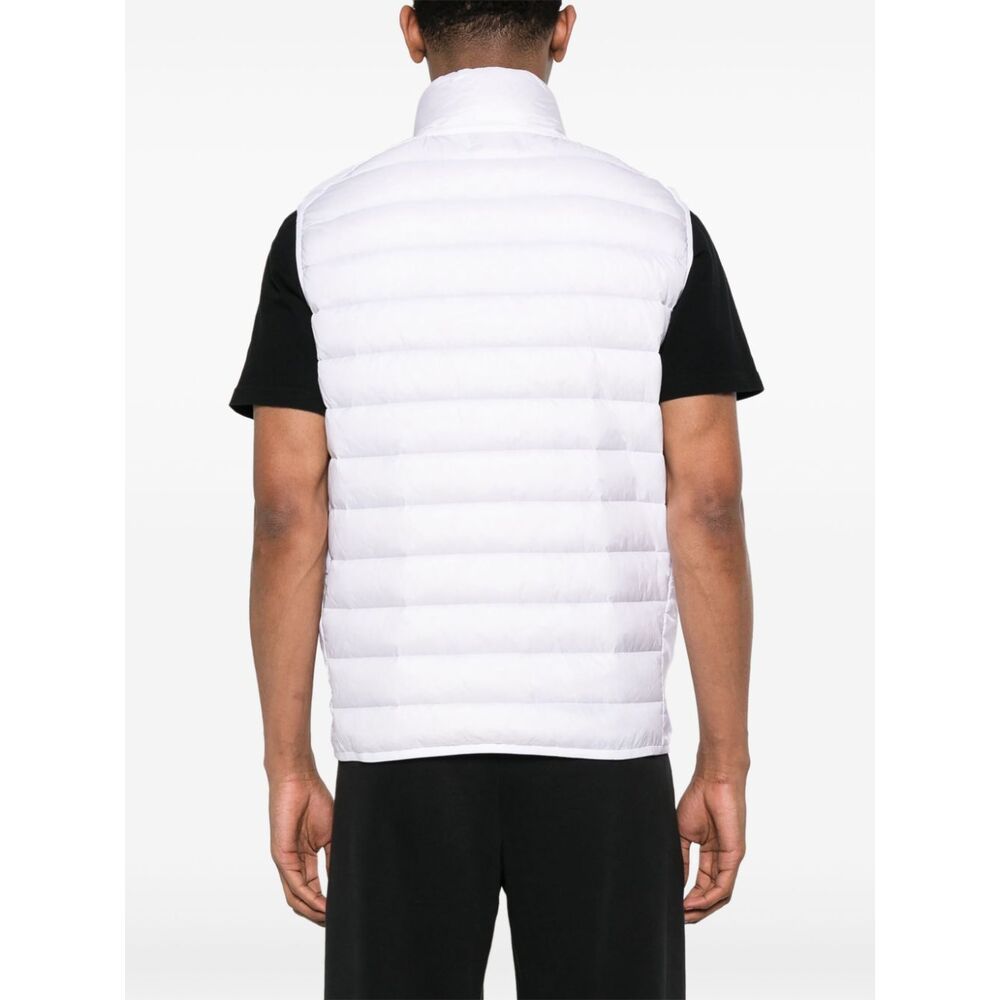 Stone Island Compass-motif Padded Gilet In White