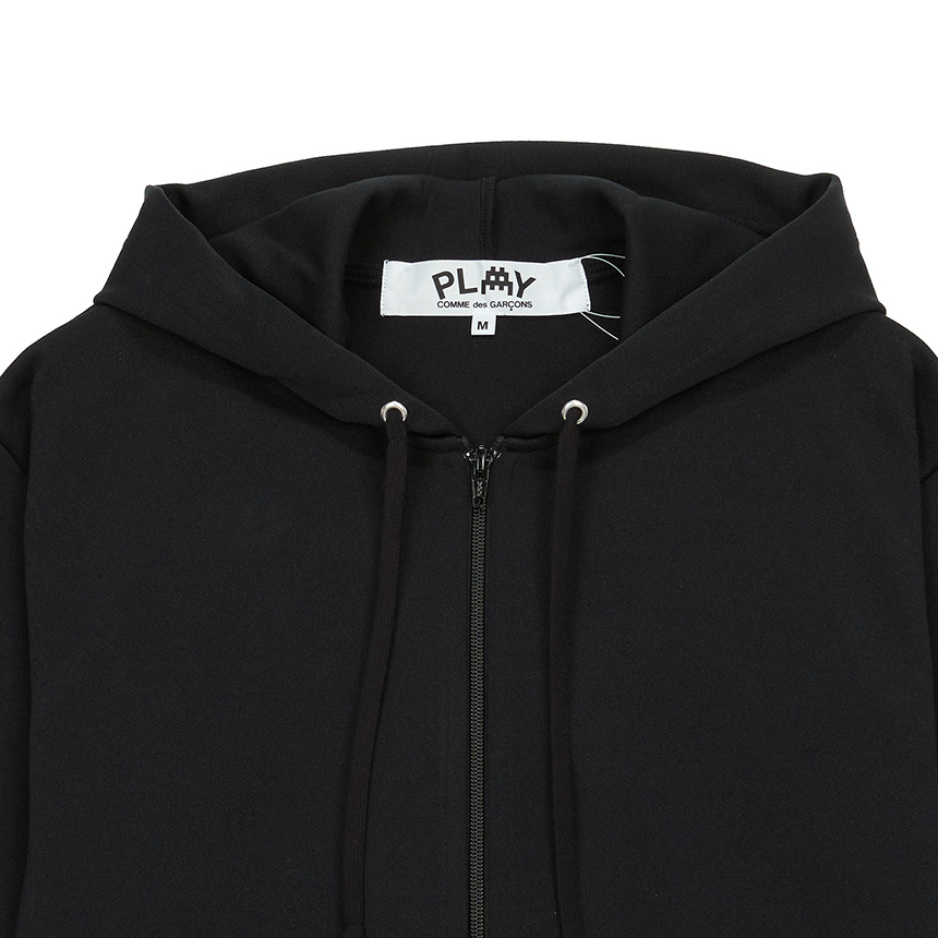 Comme Des Garçons Play X Invader Pixelated-heart Hoodie