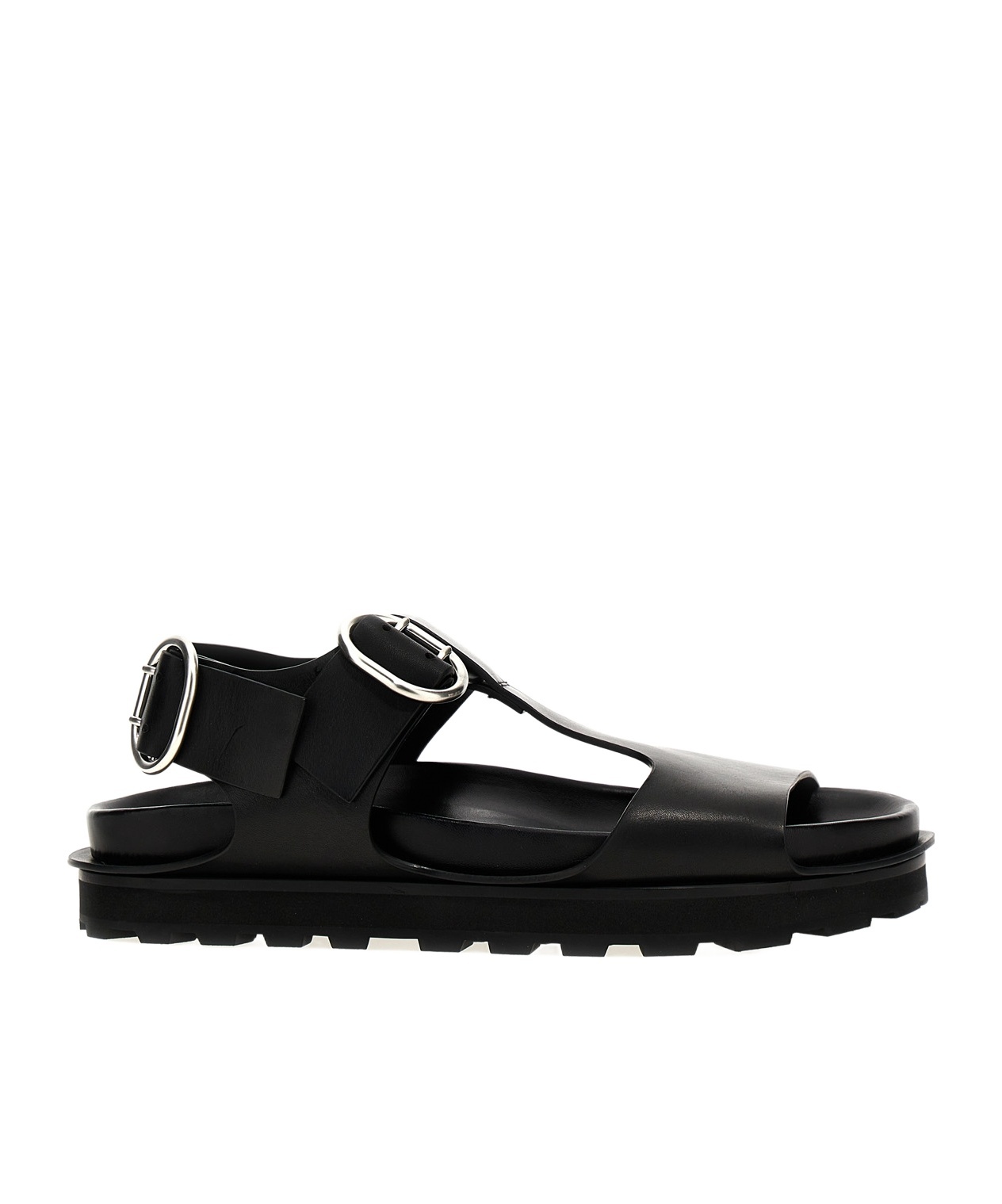 JIL SANDER JIL SANDER BUCKLE DETAILED SANDALS 