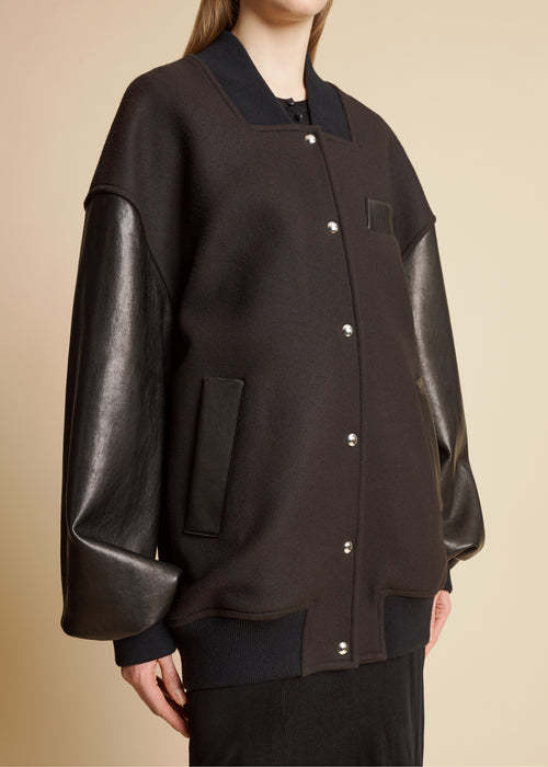 Shop Khaite Long-sleeved Casual Jacket In Black