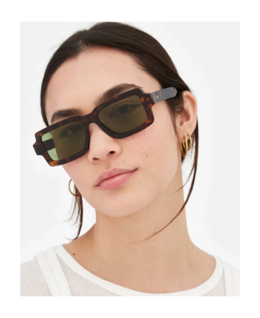 Retrosuperfuture Logo Sunglasses In Black