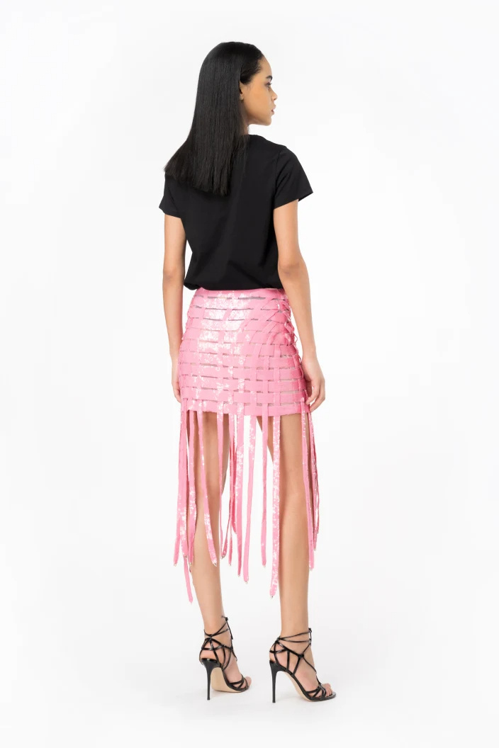 Pinko Gladiatore Sequinned Miniskirt
