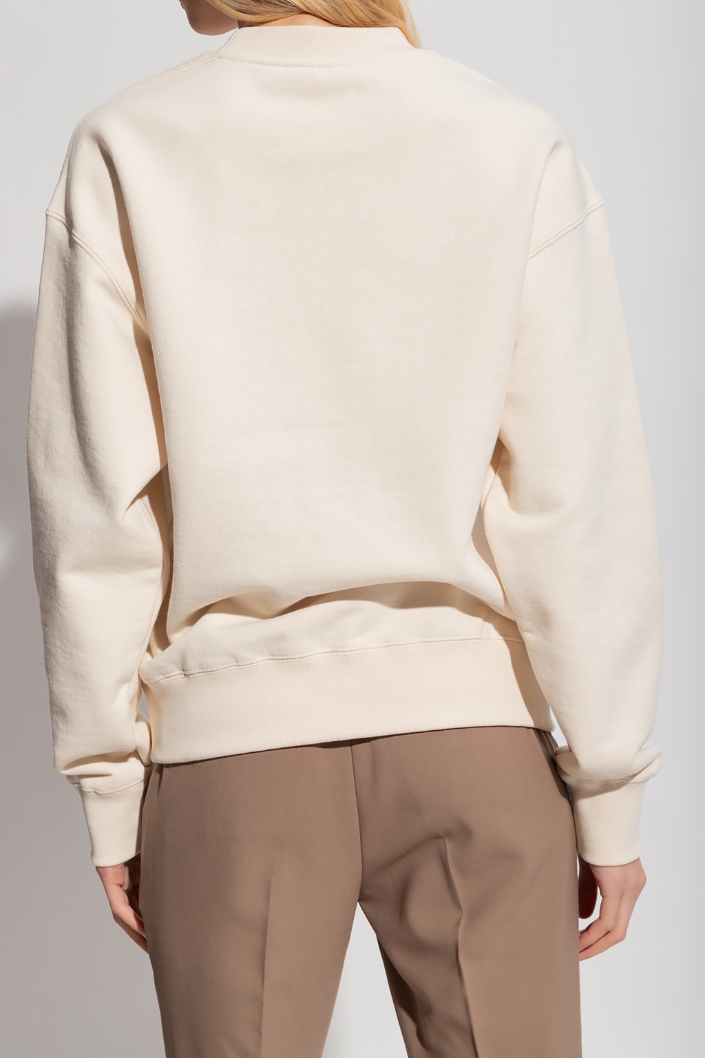Shop Jil Sander Logo Sweatshirt In White
