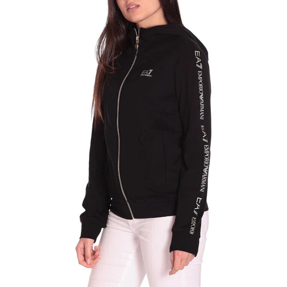 EA7 LOGO HOODED SWEATER