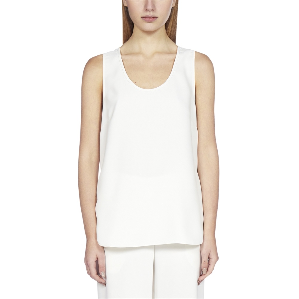 P.a.r.o.s.h Scoop Neck Vest In White