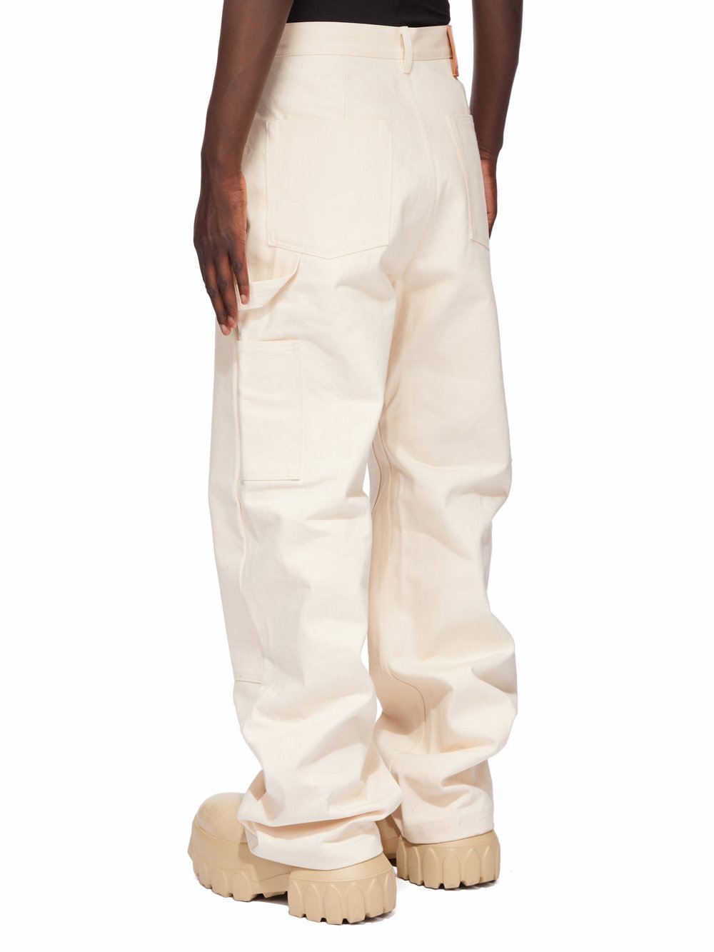 Rick Owens Drkshdw Denim Trousers With Belt Loops In Neutral