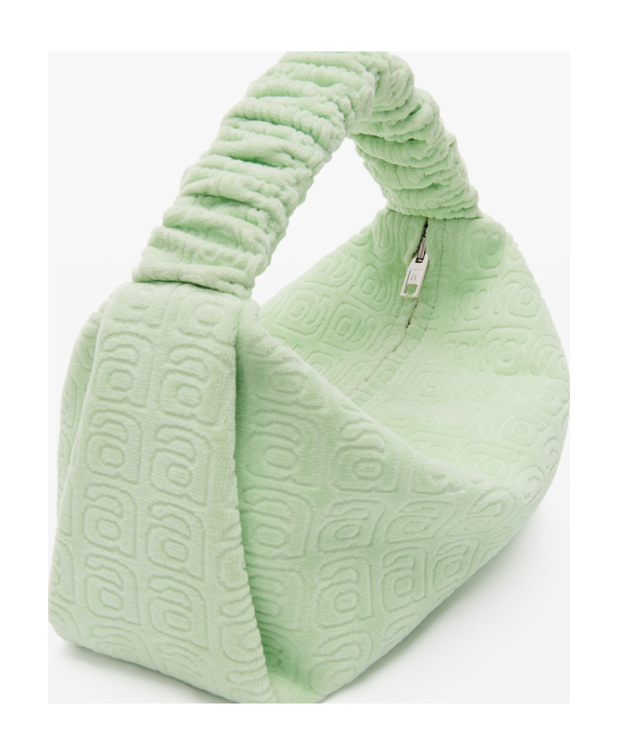 Alexander Wang Small Scrunchie Mini Bag In Green