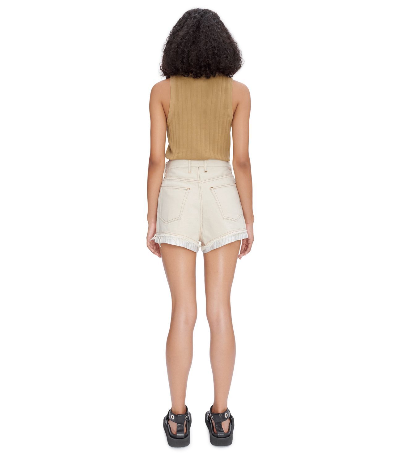 Apc Lemaitre Ribbed-jersey Tank Top In Nude