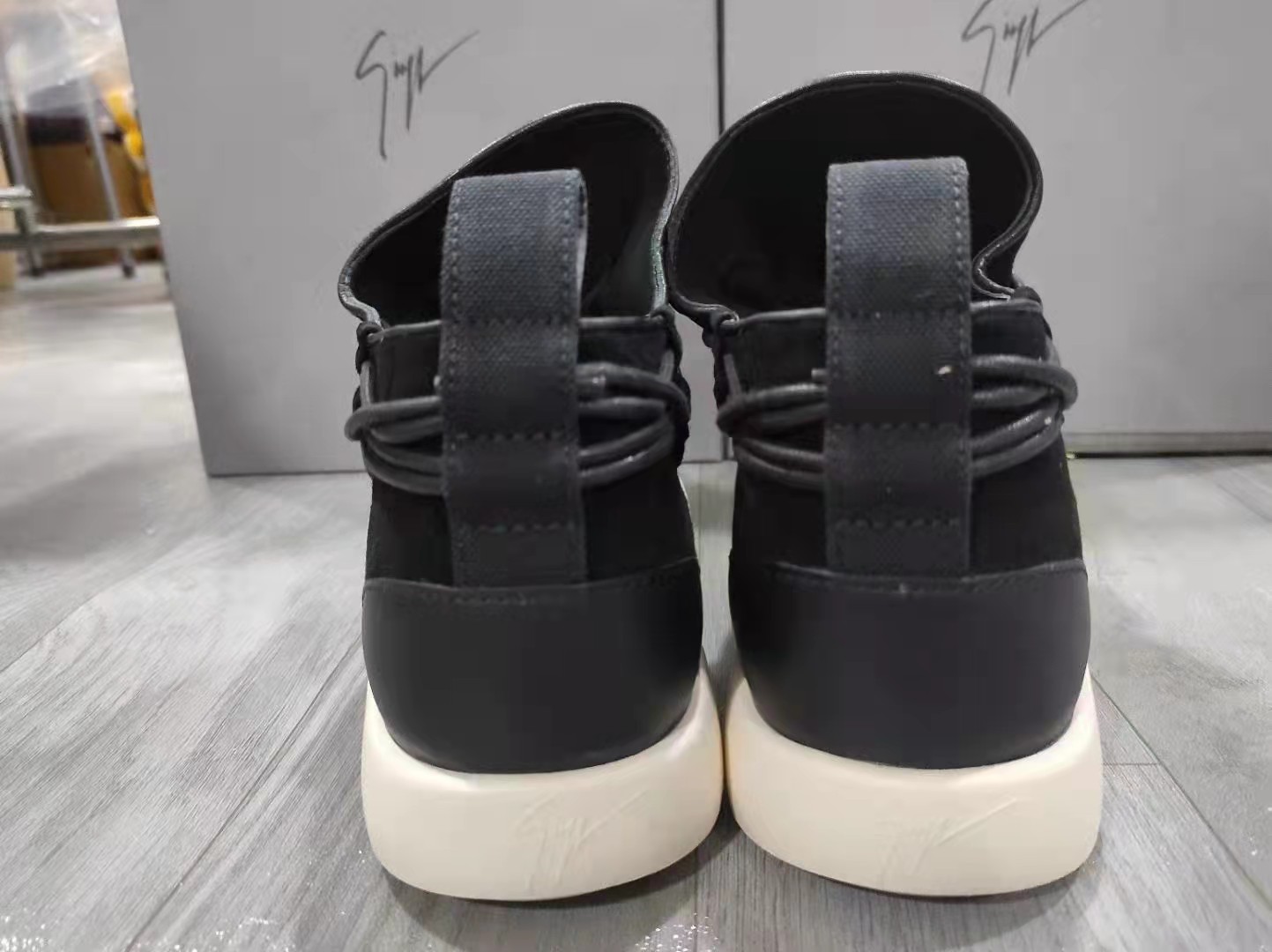 Shop Giuseppe Zanotti Logo Sports Shoes In Black