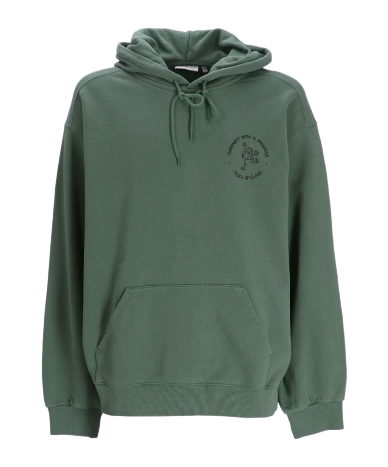 Carhartt Stamped Hoodie In Green