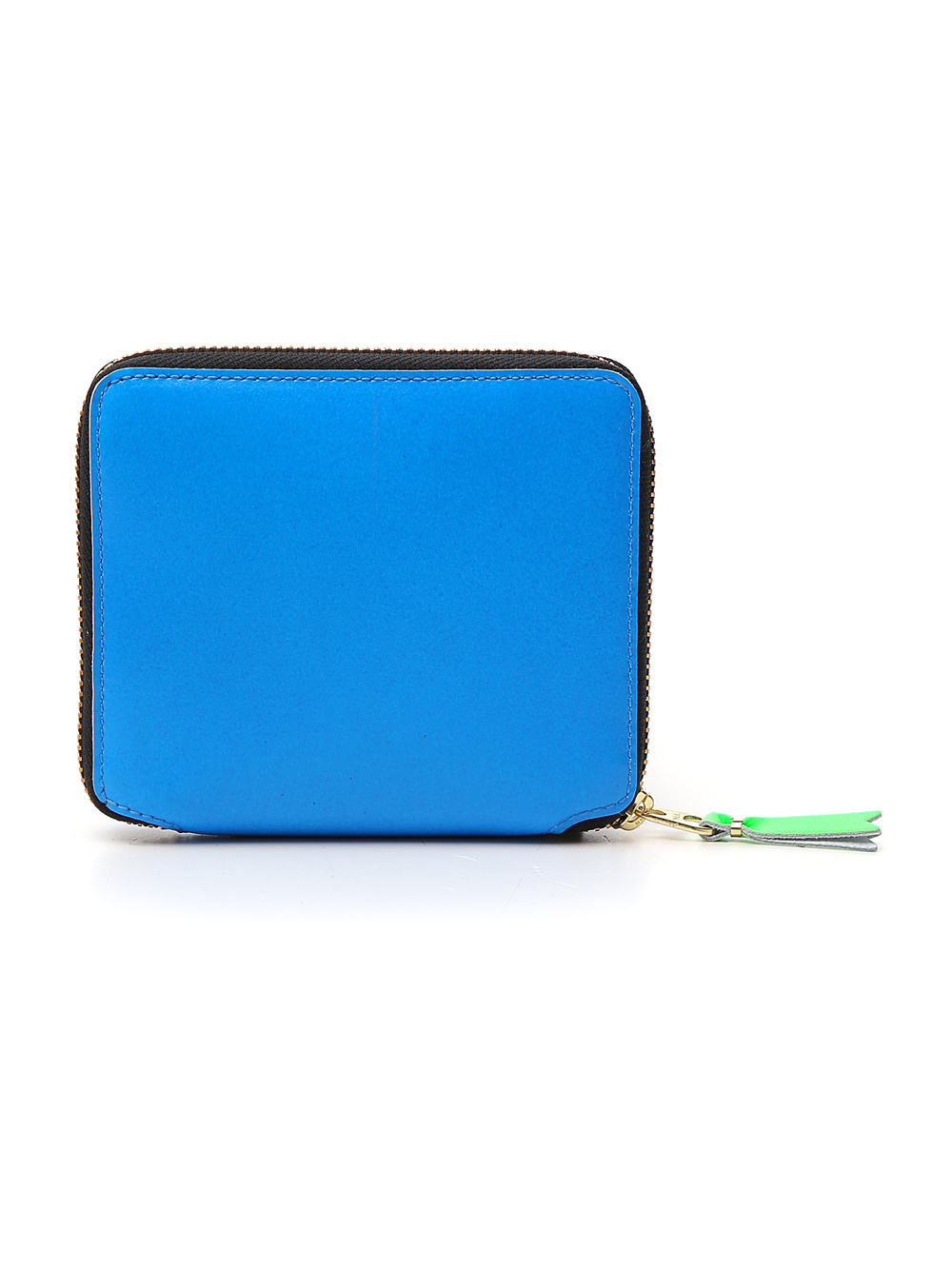Comme Des Garçons Colour-block Leather Wallet In Blue