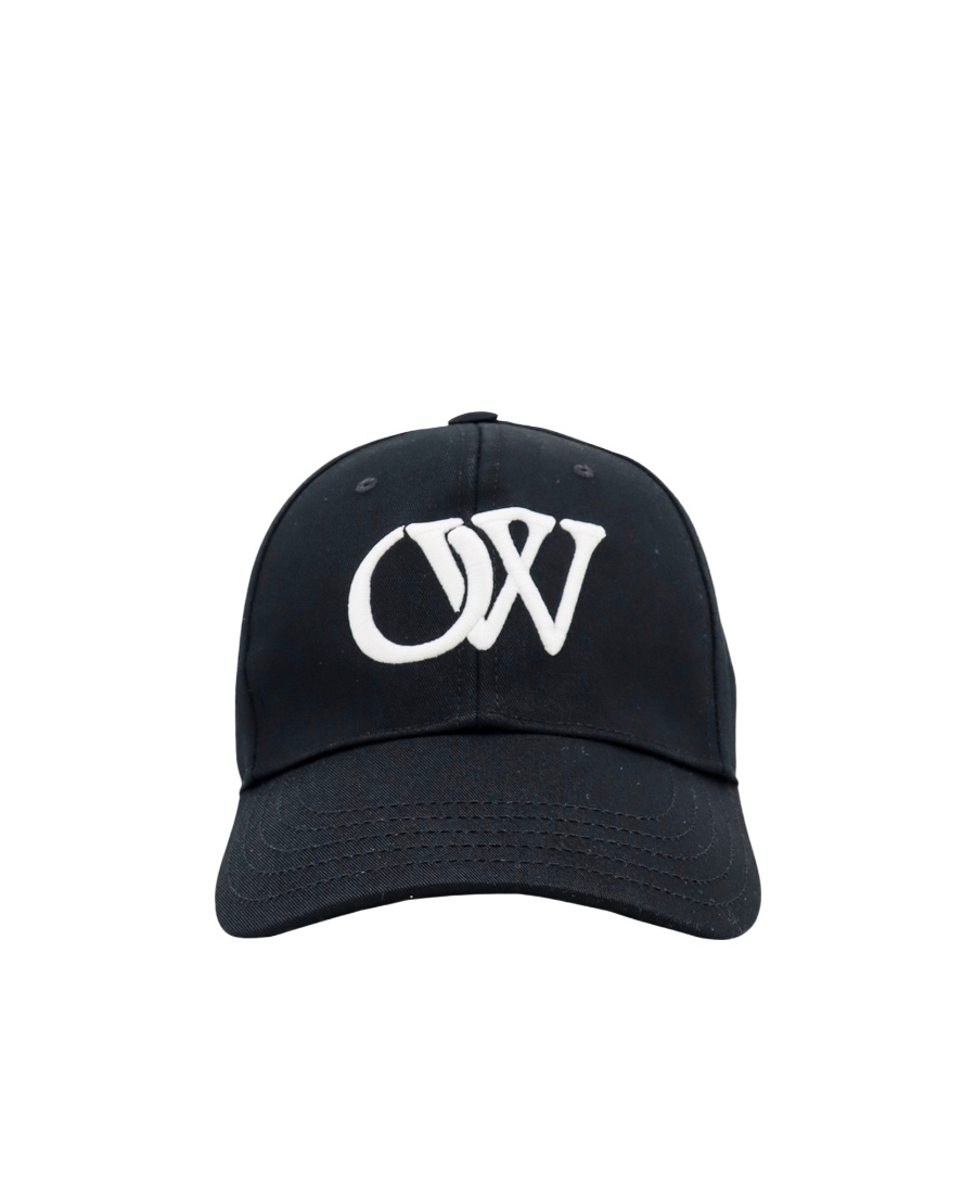 Off-white Eyelet Vents Six-panel Construction Cap In Black