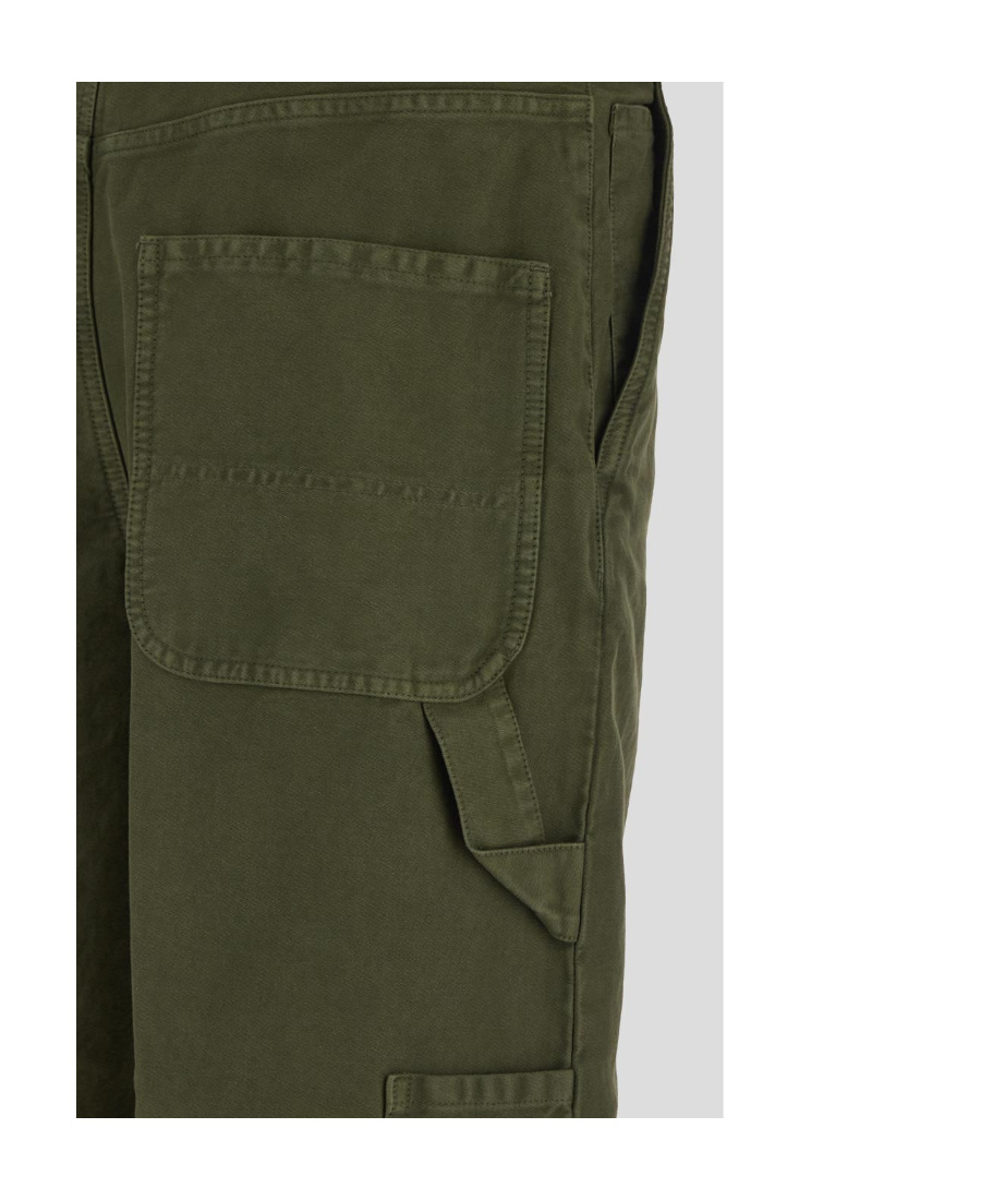 Dries Van Noten Belt Ring Denim Trousers In Green
