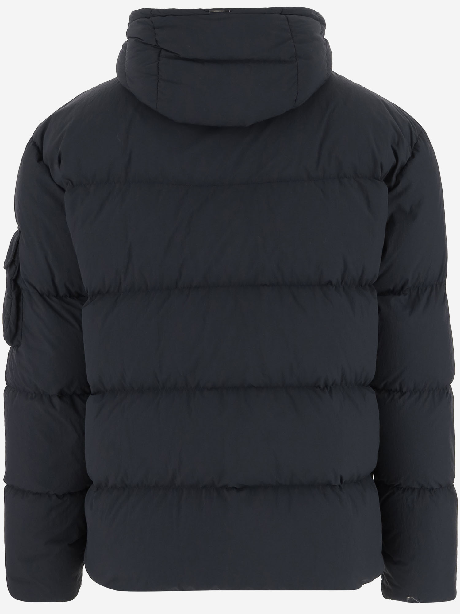 Herno Hooded Padded Jacket In Black