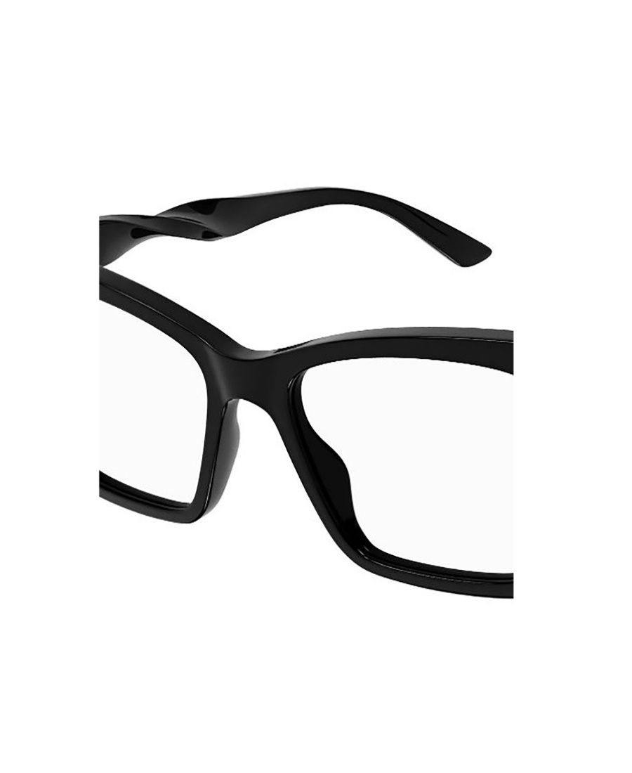 Balenciaga Logo Square-frame Glasses In Black