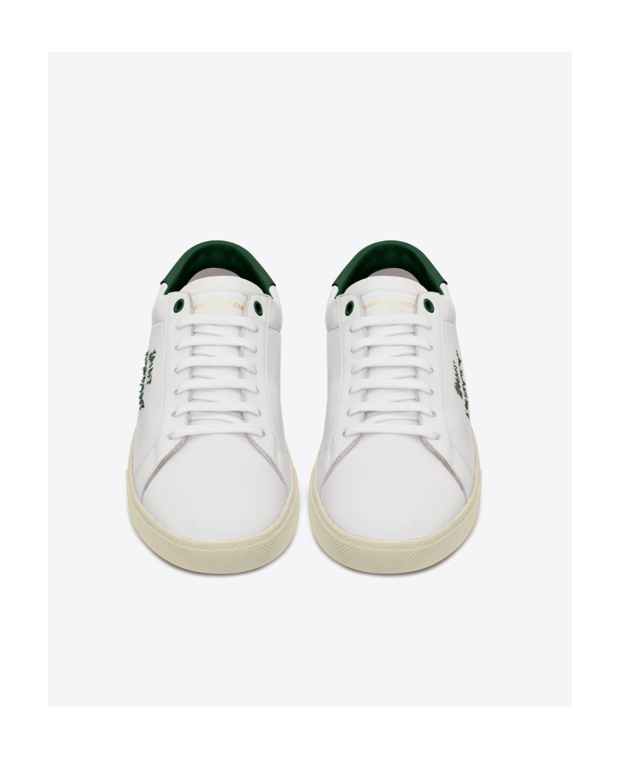 Shop Saint Laurent Signa Low-top Sneakers In White