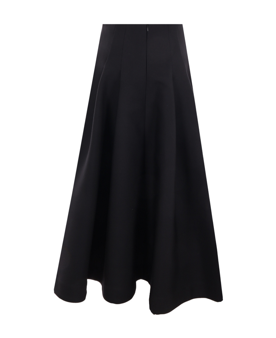 Shop Bottega Veneta A-line Midi Skirt In Black