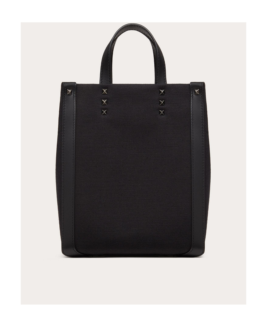 Valentino Rockstud Tote Bag In Black