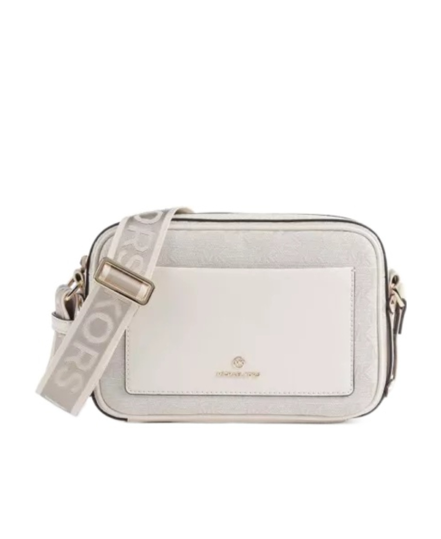 Michael Kors Maeve Monogram Crossbody Bag In White