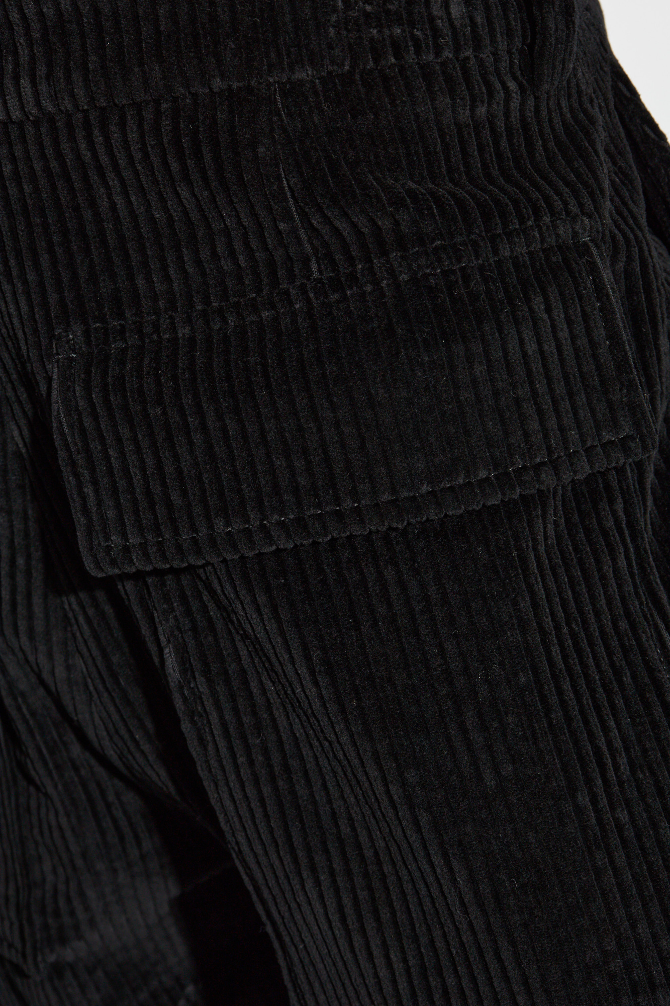 Jil Sander Straight Corduroy Casual Pants In Black