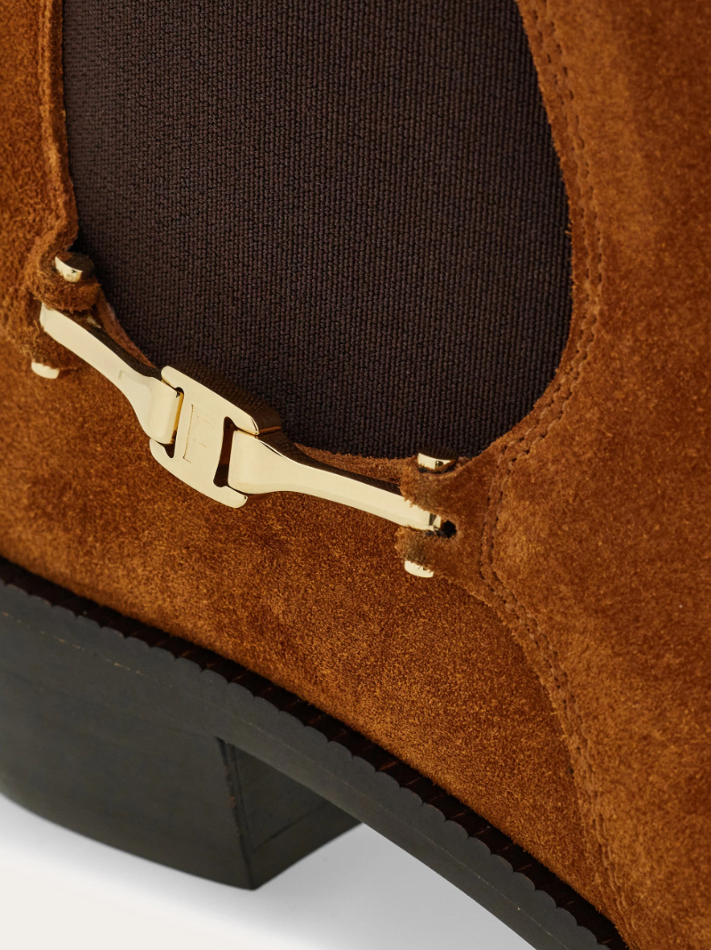 Ferragamo F Buckle Chelsea Boot In Multi
