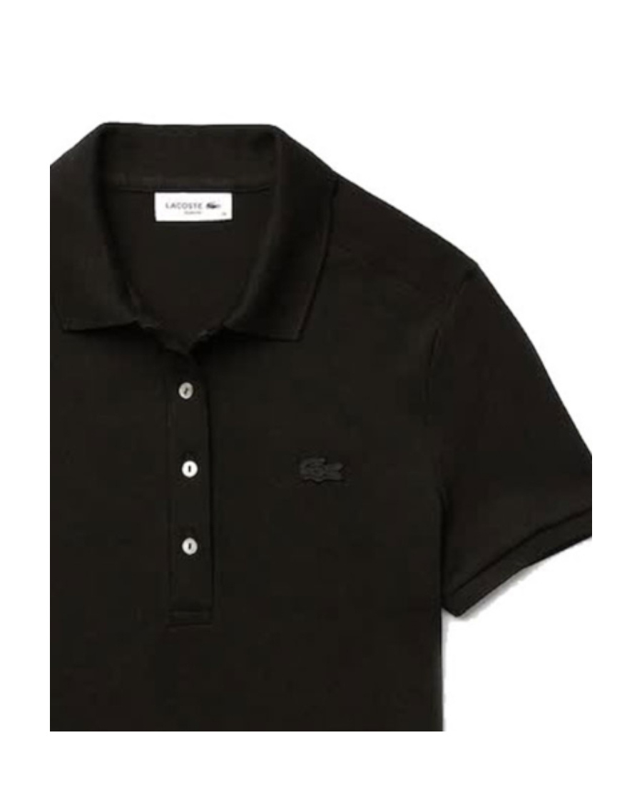 Lacoste Short-sleeved Polo Shirt In Black