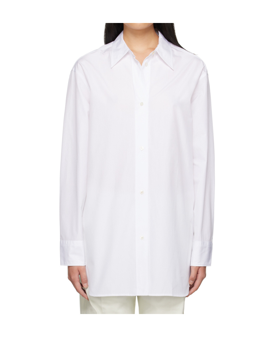 Studio Nicholson Santo Lapel Shirt In White