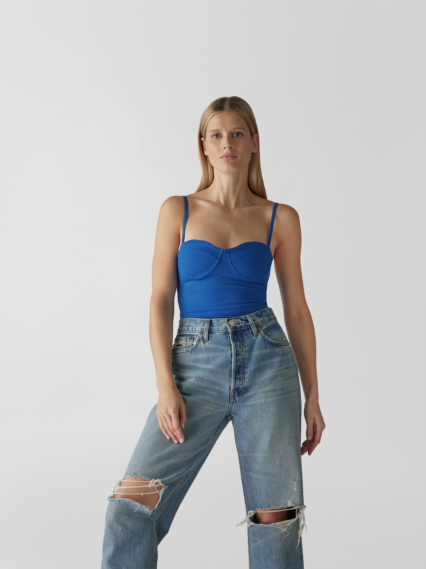 Anine Bing Sleeveless Jumpsuit In Blue