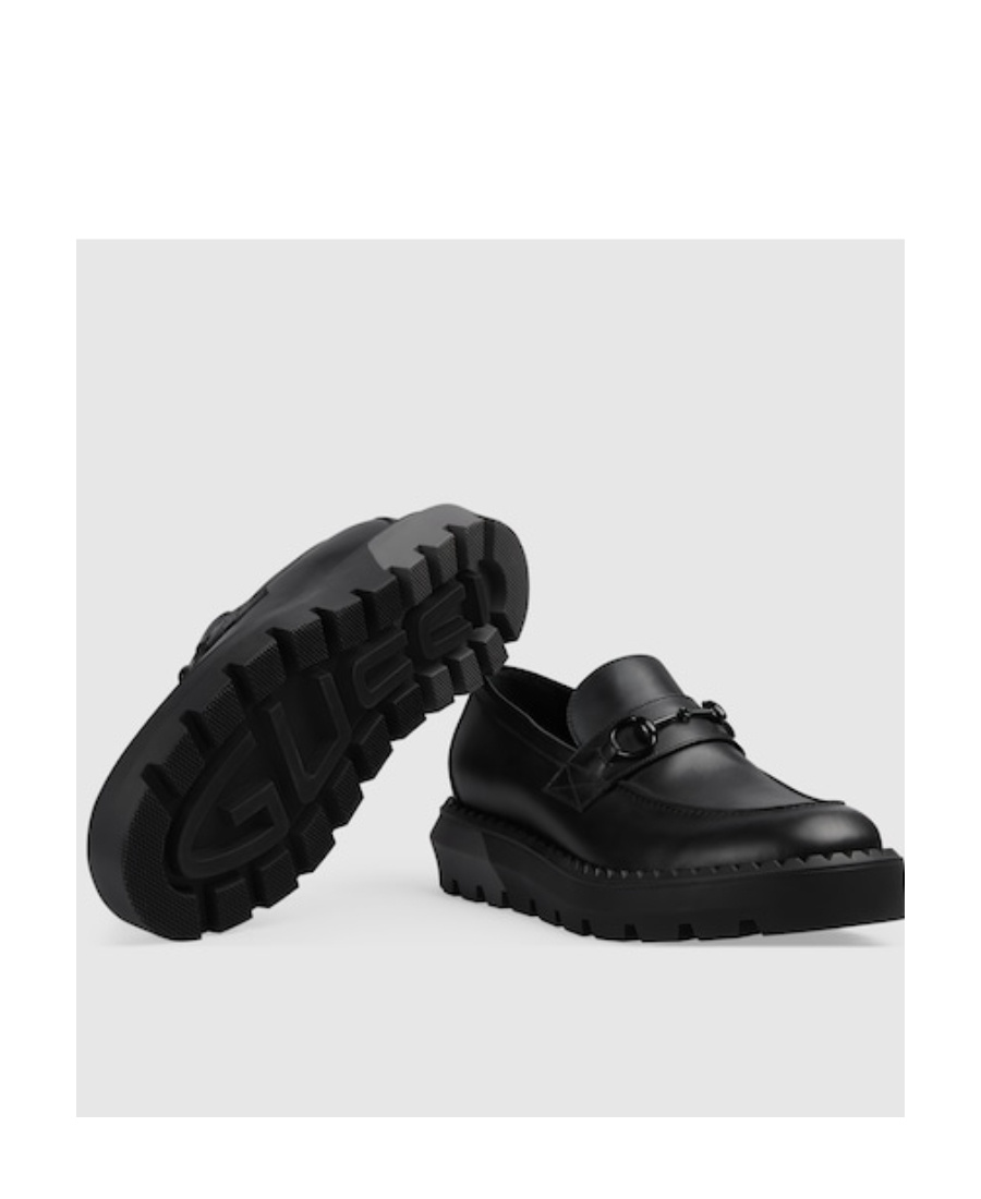 Gucci Horsetbit-embellished Chunky Loafers In Black