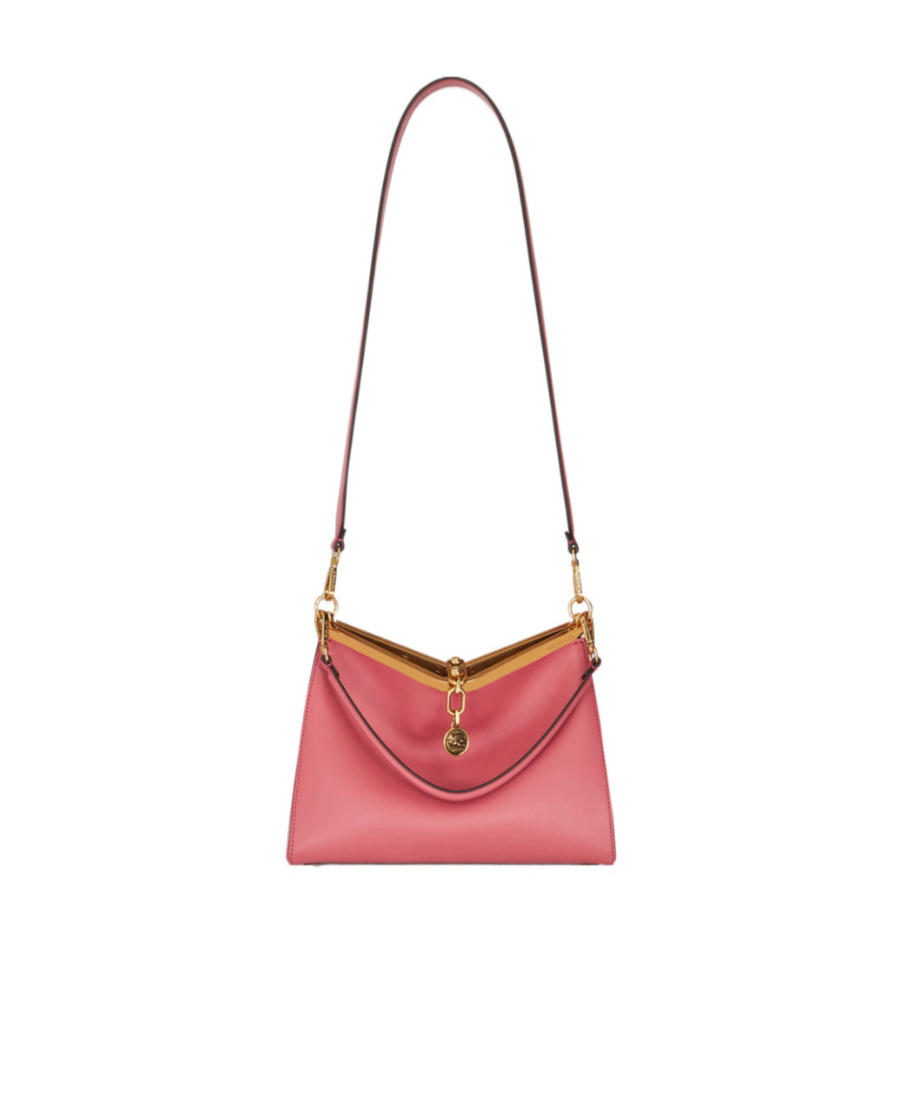 Etro Medium Vela Leather Shoulder Bag In Red