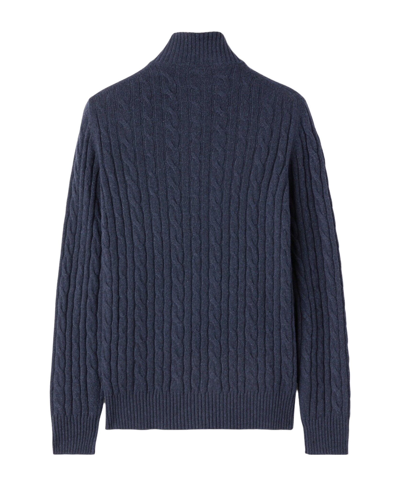 Loro Piana Cashmere Cable Knit Sweater In Black
