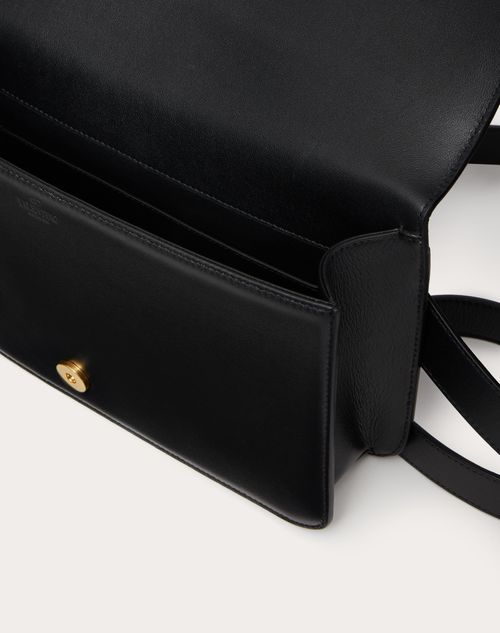 Valentino Small Vlogo Messenger Bag In Black