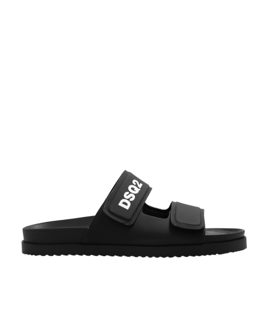 DSQUARED2 TOUCH-STRAP CALF-LEATHER SANDALS 