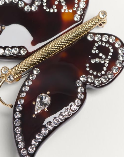 VALENTINO GARAVANI LOGO BROOCH