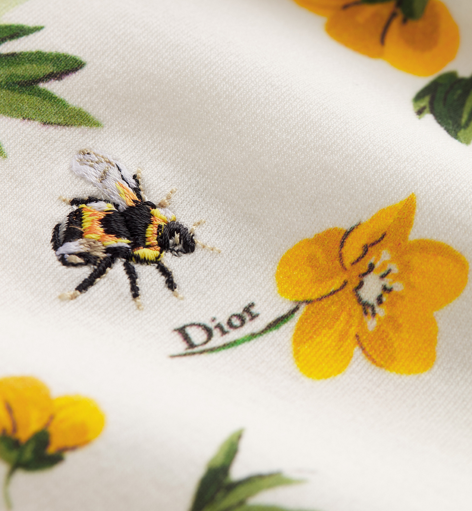 Dior Oversized Cropped T-shirt In Multi