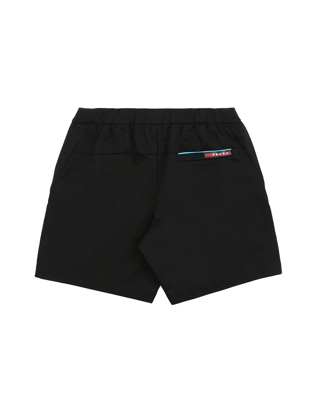 Prada Logo Detail Shorts In Black